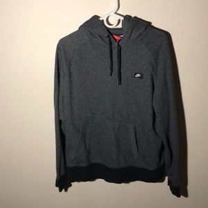 Nike Gray and Black Hoodie